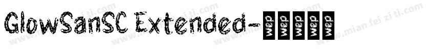 GlowSanSC Extended字体转换
